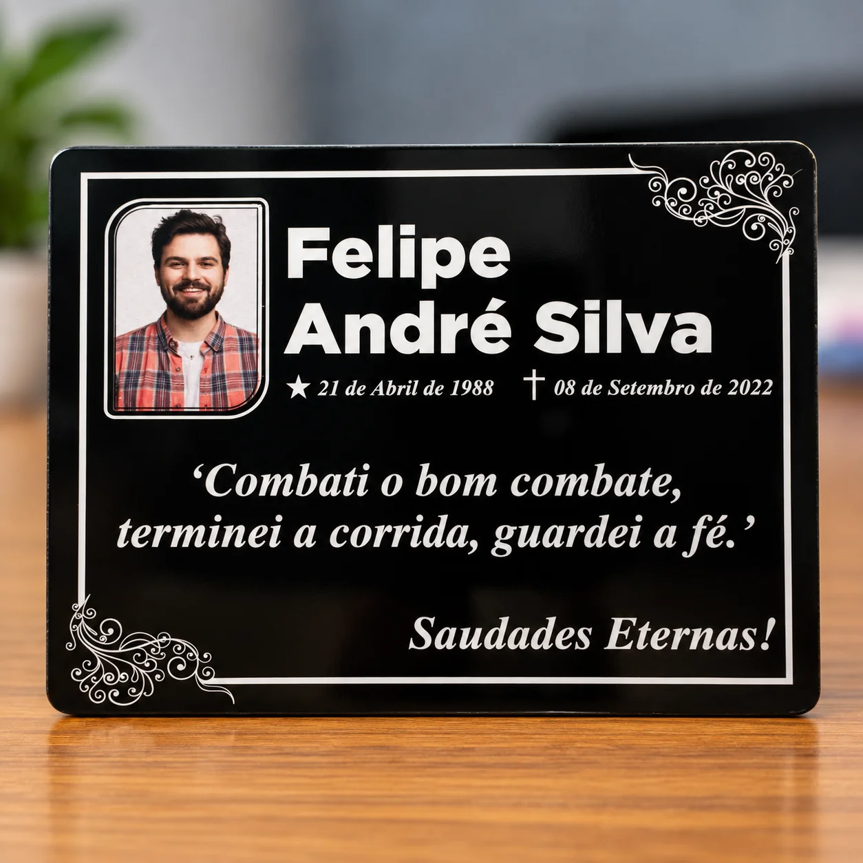 Placa de Homenagem Póstuma