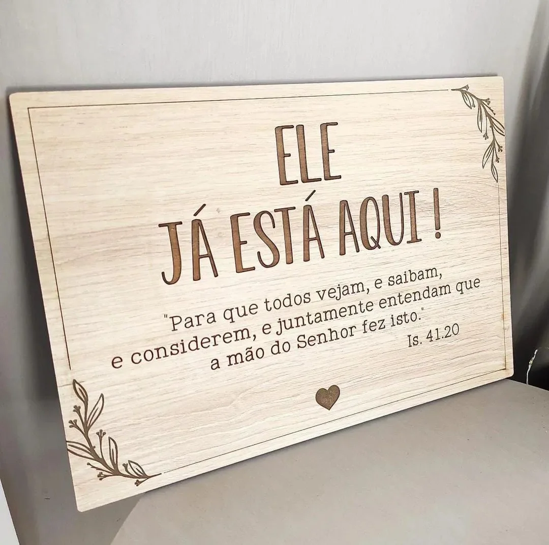 Placas para casamento em MDF