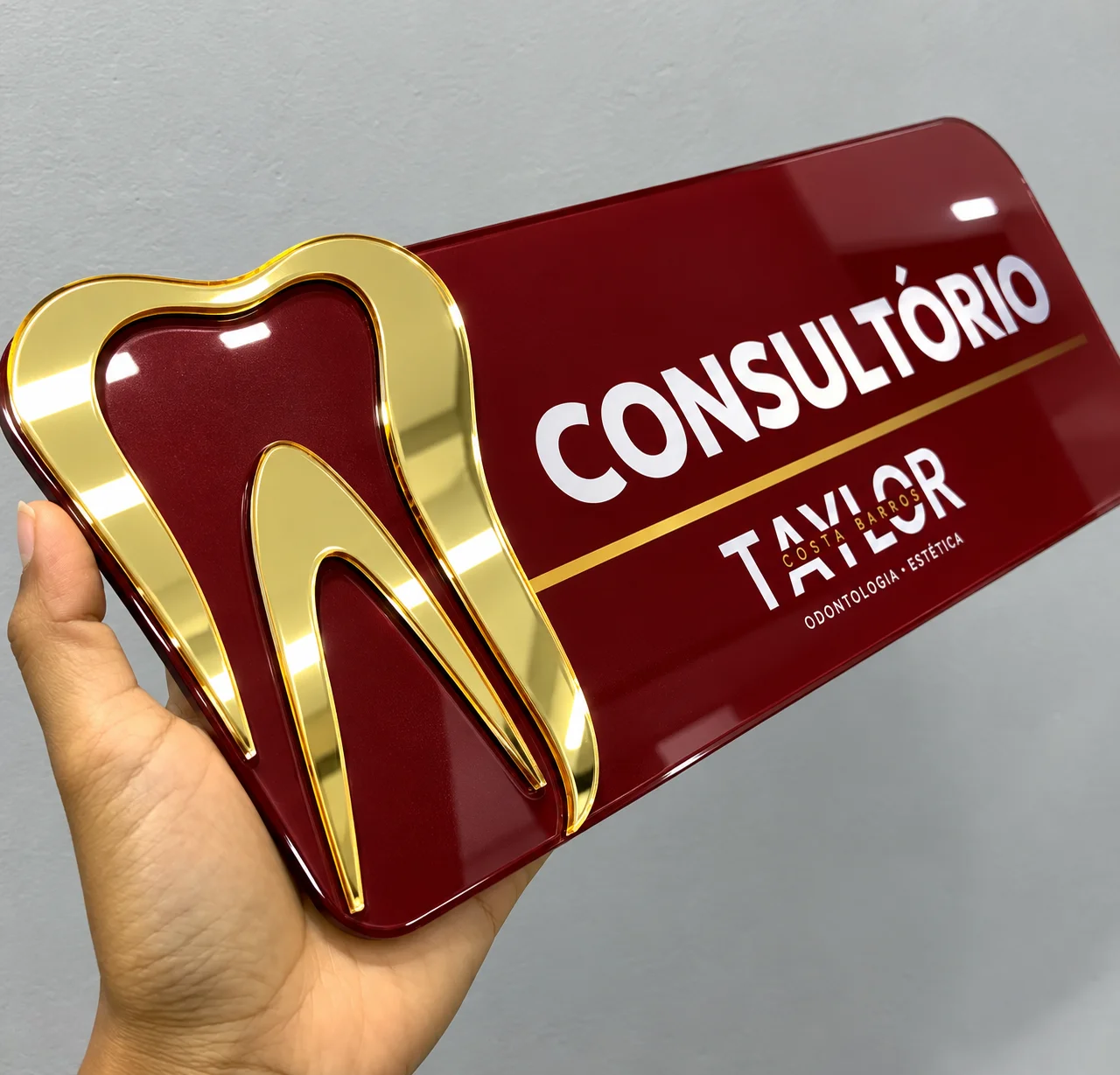 Placas de Salas em Acrílico