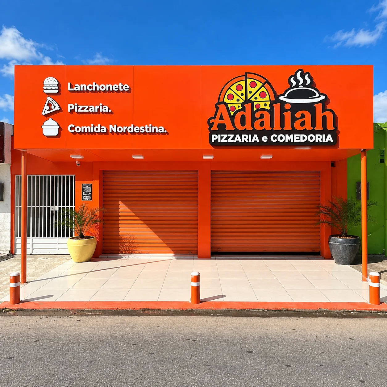 Fachada Comercial em ACM com Letras 3D