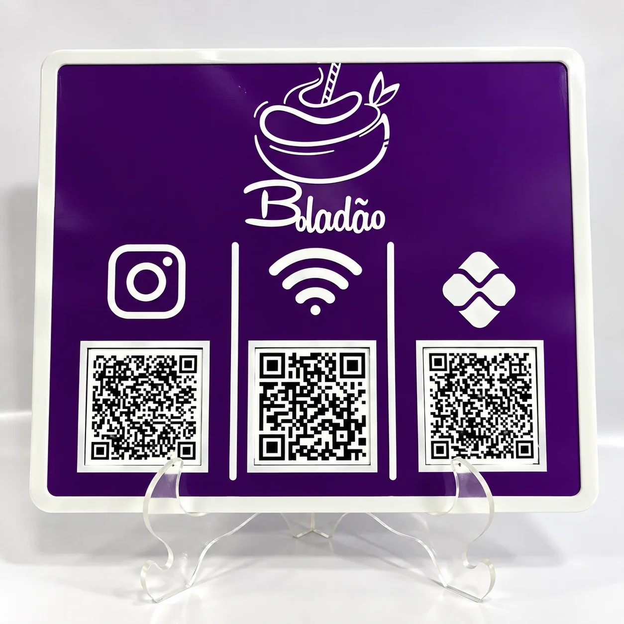 Placa de QR Codes