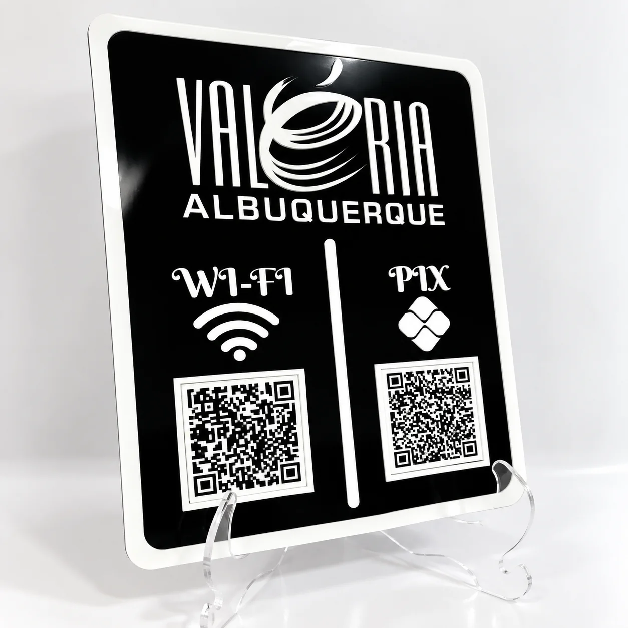 Placa de QR Codes
